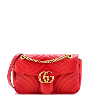 Gucci GG Marmont Flap Bag Matelasse Leather Small