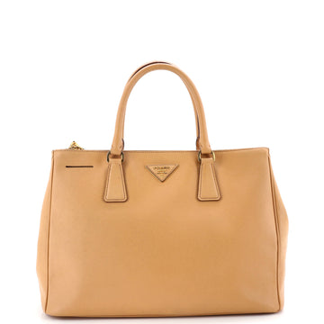 Prada Double Zip Lux Tote Saffiano Leather Medium