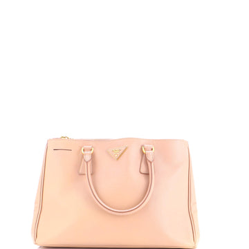 Prada Double Zip Lux Tote Saffiano Leather Medium