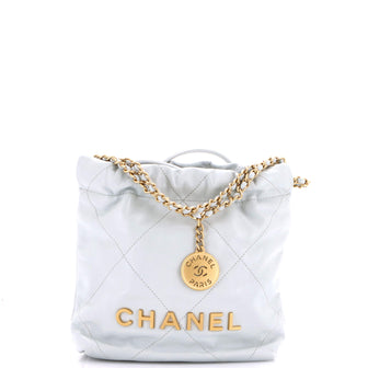 Chanel 22 Chain Hobo Quilted Calfskin Mini