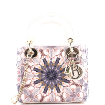 Christian Dior Lady Dior Chain Bag Embroidered Calfskin Mini