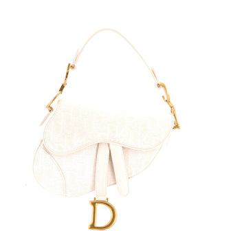 Christian Dior Saddle Handbag Oblique Canvas Mini