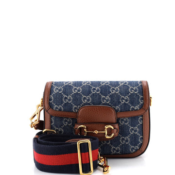 Gucci Horsebit 1955 Shoulder Bag GG Denim Mini