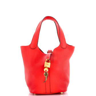 Hermes Picotin Lock Bag Clemence PM