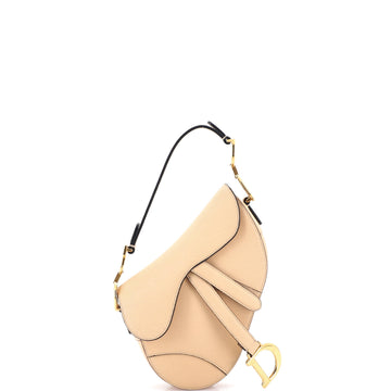 Christian Dior Saddle Handbag Leather Mini