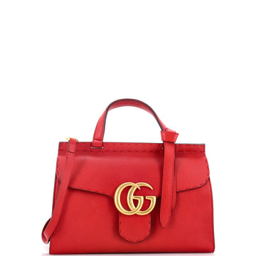Gucci GG Marmont Top Handle Bag Leather Small