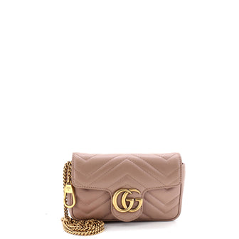Gucci GG Marmont Flap Bag Matelasse Leather Super Mini