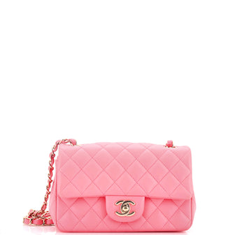 Chanel Classic Single Flap Bag Quilted Lambskin Mini