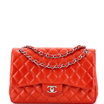 Chanel Classic Double Flap Bag Quilted Lambskin Jumbo