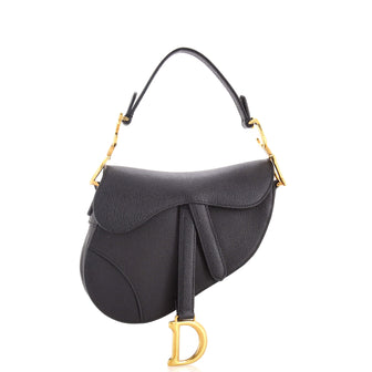 Christian Dior Saddle Handbag Leather Mini