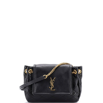 Saint Laurent Nolita Satchel Quilted Leather Mini