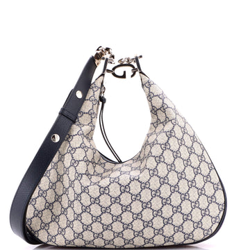 Gucci Attache Shoulder Bag GG Coated Canvas Medium