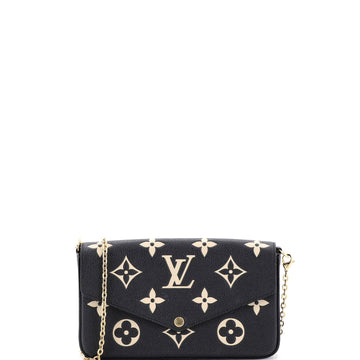 Louis Vuitton Felicie Pochette Bicolor Monogram Empreinte Giant