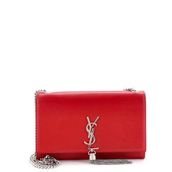 Saint Laurent Classic Monogram Tassel Crossbody Bag Leather Medium