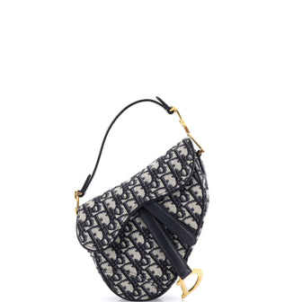 Christian Dior Saddle Handbag Oblique Canvas Mini