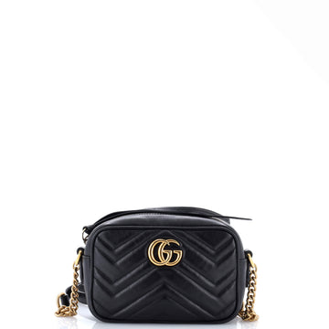 Gucci GG Marmont Shoulder Bag Matelasse Leather Mini