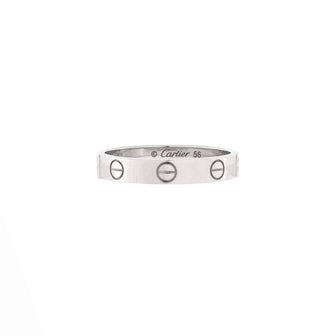 Cartier Love Wedding Band Ring 18K White Gold
