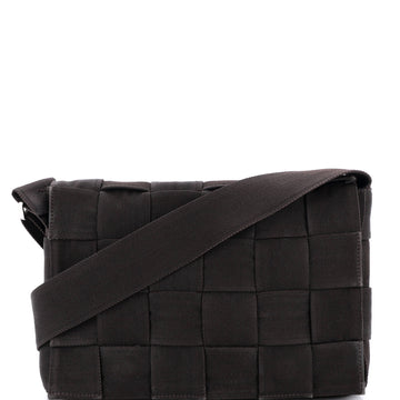 Bottega Veneta Cassette Crossbody Bag Maxi Intrecciato Webbed Canvas Large