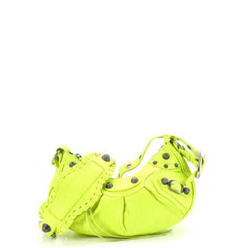 Balenciaga Le Cagole Giant Studs Shoulder Bag Leather XS