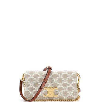 Celine Multipochette Flap Bag Triomphe Coated Canvas