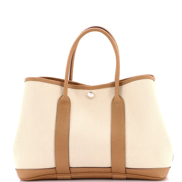 Hermes Garden Party Tote Toile and Leather 30
