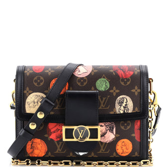 Louis Vuitton Dauphine Shoulder Bag Limited Edition Fornasetti Cameo Monogram Canvas MM