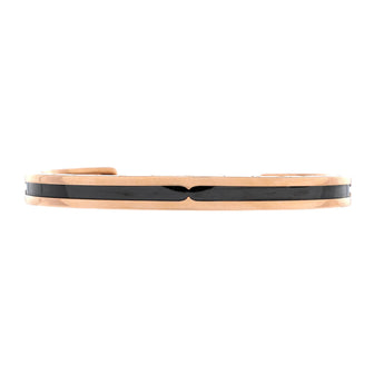 Bvlgari B.Zero1 Cuff Bracelet 18K Rose Gold and Coated Stainless Steel