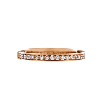 Tiffany & Co. Lock Ring 18K Rose Gold with Diamonds