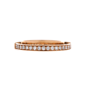 Tiffany & Co. Lock Ring 18K Rose Gold with Diamonds