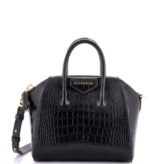 Givenchy Antigona Bag Crocodile Embossed Leather Mini