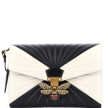 Gucci Queen Margaret Clutch Colorblock Leather