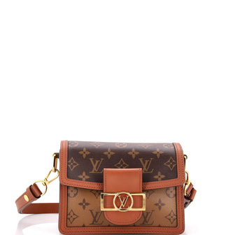 Louis Vuitton Dauphine Shoulder Bag Reverse Monogram Canvas Mini