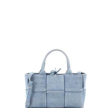Bottega Veneta Arco Tote Maxi Intrecciato Denim Mini