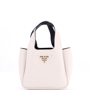 Prada Flou Dynamique Open Tote Vitello Daino Mini