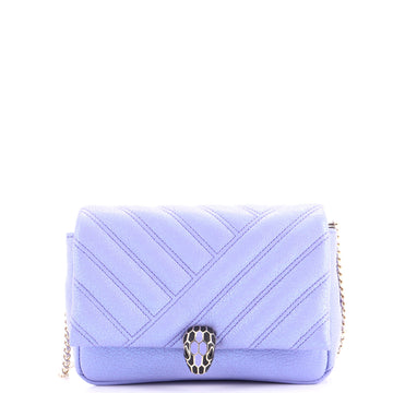 Bvlgari Serpenti Cabochon Shoulder Bag Diagonal Quilted Leather Mini