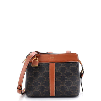 Celine Teen Cabas De France Bag Triomphe Coated Canvas Small
