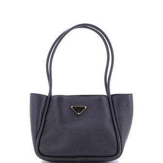 Prada Tote Bag Soft Grain Leather Mini
