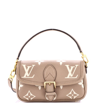 Louis Vuitton Diane NM Handbag Bicolor Monogram Empreinte Giant Nano