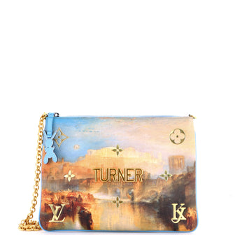 Louis Vuitton Pochette Clutch Limited Edition Jeff Koons Turner Print Canvas