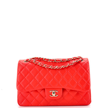 Chanel Classic Double Flap Bag Quilted Lambskin Jumbo