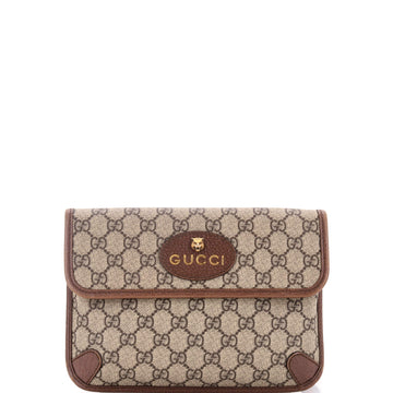 Gucci Neo Vintage Flap Belt Bag GG Coated Canvas