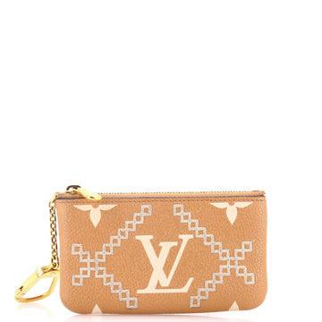Louis Vuitton Key Pouch Monogram Empreinte Giant Broderies