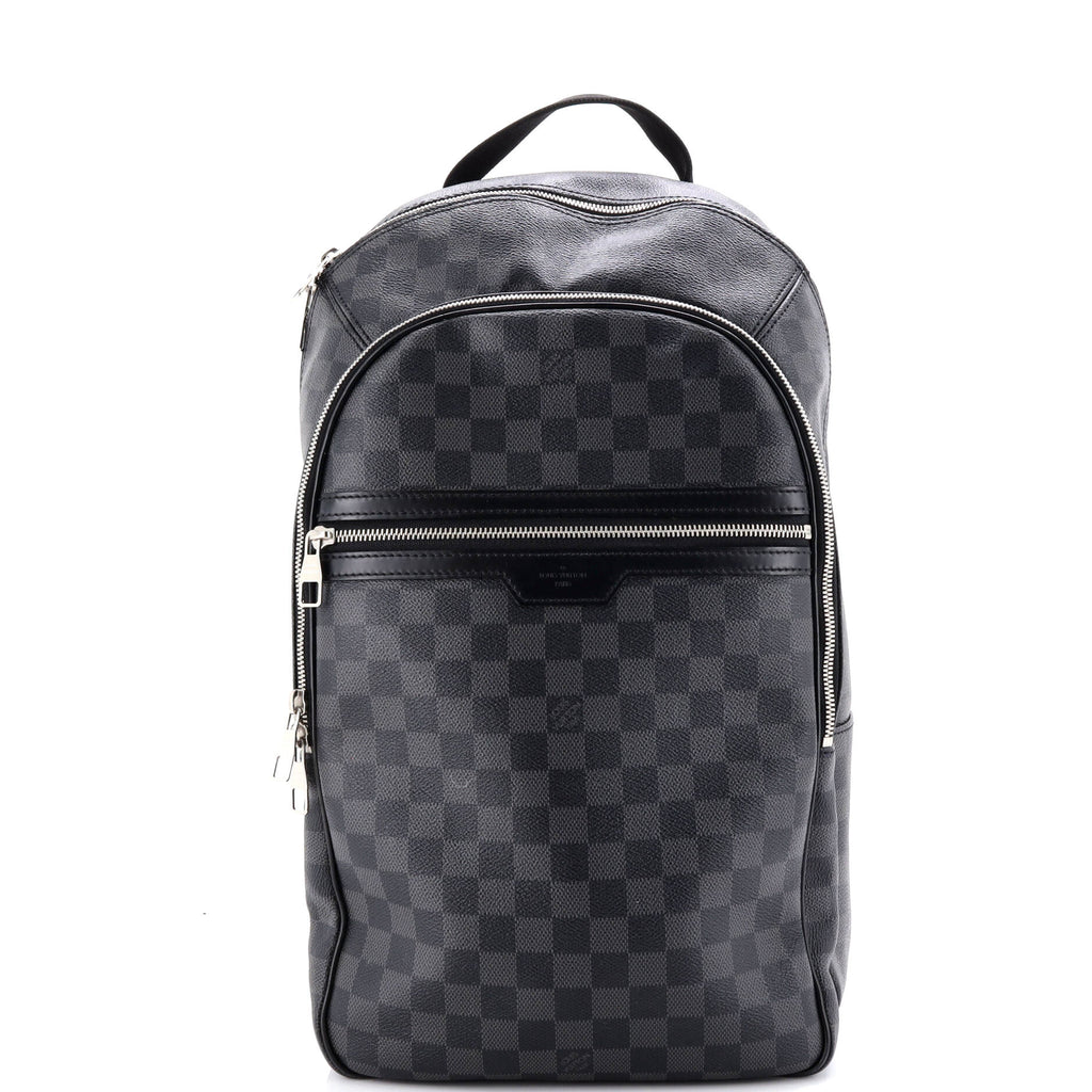 louis vuitton backpack damier Louis Vuitton Michael Backpack Damier Graphite Black 4030981