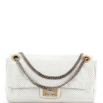 Chanel Drill Flap Bag Perforated Leather Medium