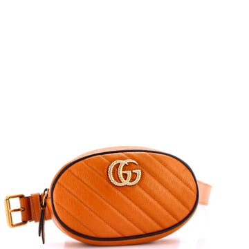 Gucci GG Marmont Belt Bag Diagonal Quilted Leather