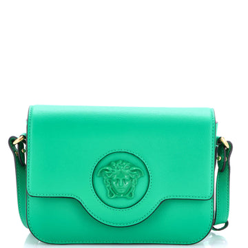 Versace La Medusa Flap Shoulder Bag Leather Small