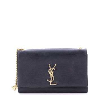 Saint Laurent Classic Monogram Crossbody Bag Grainy Leather Medium