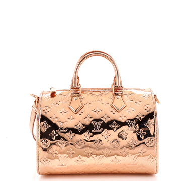 Louis Vuitton Speedy Handbag Monogram Miroir PVC 25