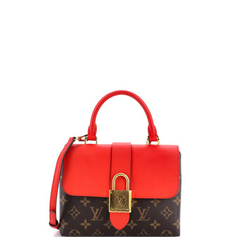 Louis Vuitton Locky Handbag Monogram Canvas with Leather BB