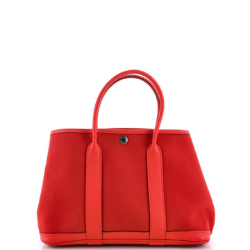 Hermes Garden Party Tote Toile and Leather 30